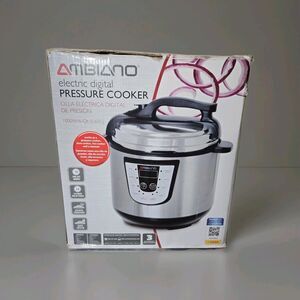 Ambiano Electric Digital Pressure Cooker 6 Qt 1000W Multi-Function Open Box